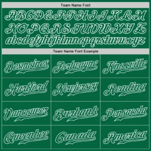 Custom Kelly Green Baseball Jersey with Kelly Green-White - Image 2