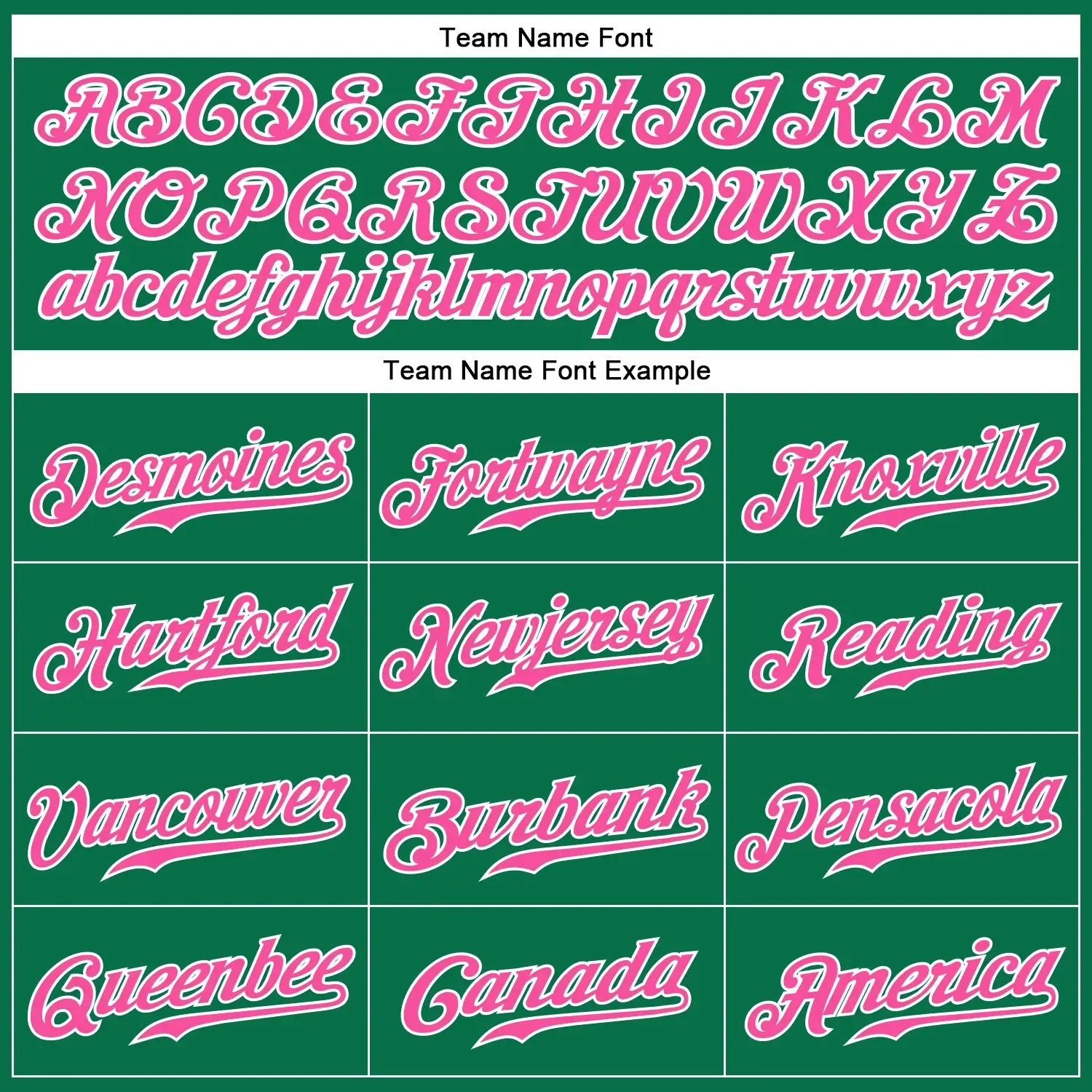 Custom Kelly Green Baseball Jersey with Pink-White - Image 2