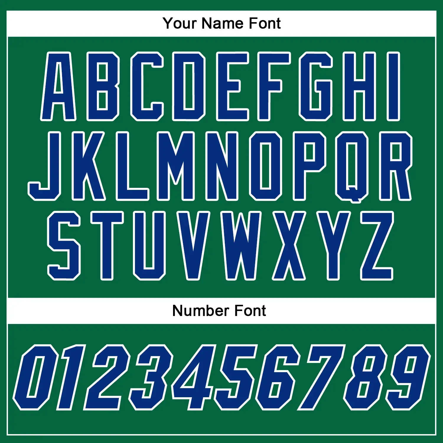 Custom Kelly Green Baseball Jersey with Royal-White - Image 3