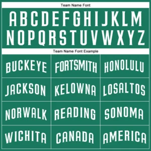 Custom Kelly Green Baseball Jersey with White - Image 2