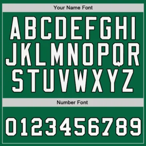 Custom Kelly Green Baseball Jersey with White-Black - Image 3
