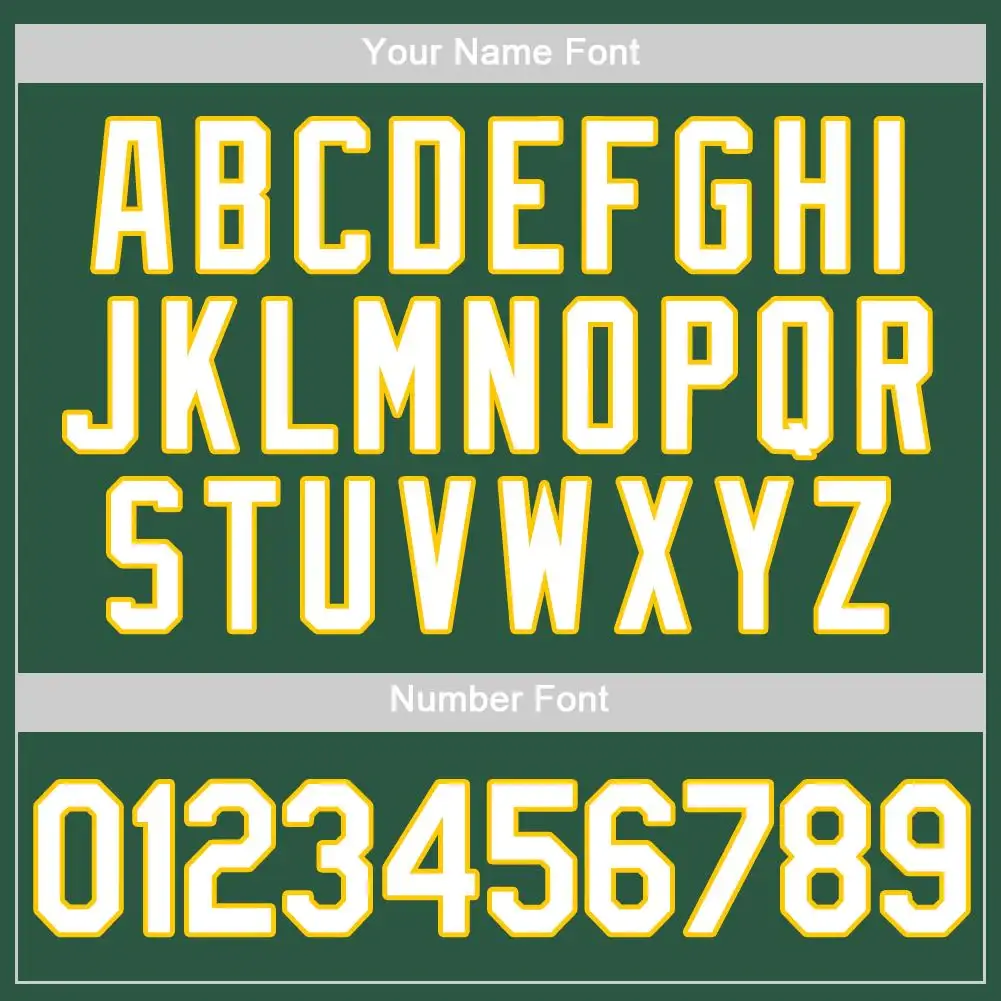 Custom Kelly Green Baseball Jersey with White-Gold - Image 2