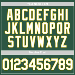 Custom Kelly Green Baseball Jersey with White-Gold - Image 2