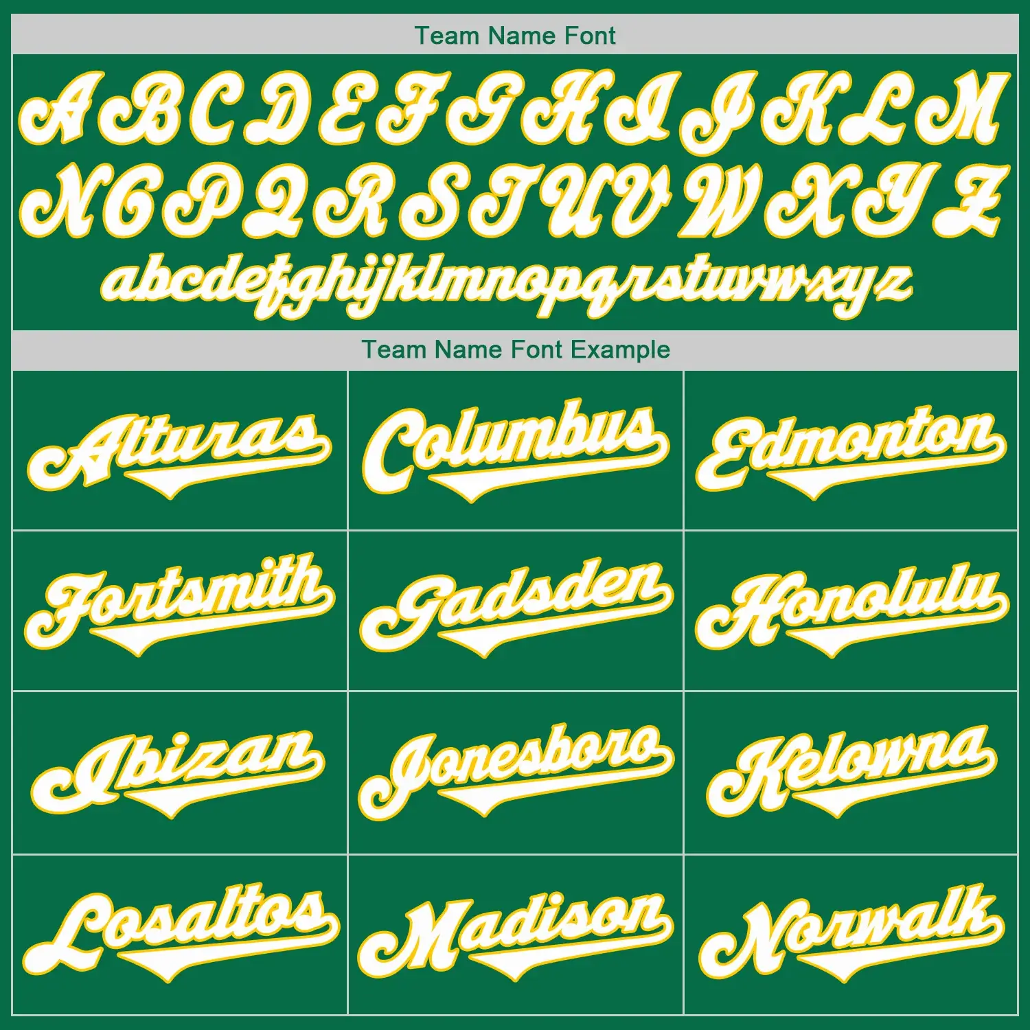 Custom Kelly Green Baseball Jersey with White-Gold - Image 3