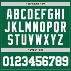 Custom Kelly Green Baseball Jersey with White-Gray - Image 2