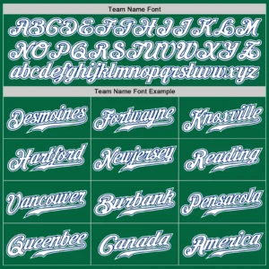 Custom Kelly Green Baseball Jersey with White-Royal - Image 2
