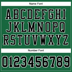 Custom Kelly Green Mesh Football Jersey with Black - Image 3