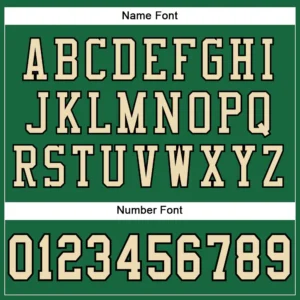 Custom Kelly Green Mesh Football Jersey with Cream-Black - Image 3