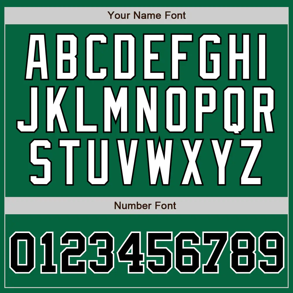 Custom Kelly Green Pinstripe Baseball Jersey with Black-White - Image 2