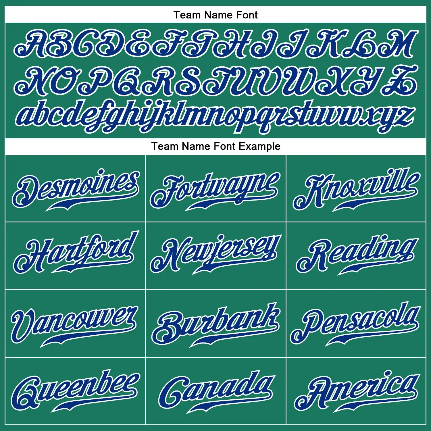 Custom Kelly Green Pinstripe Baseball Jersey with Royal-White - Image 2