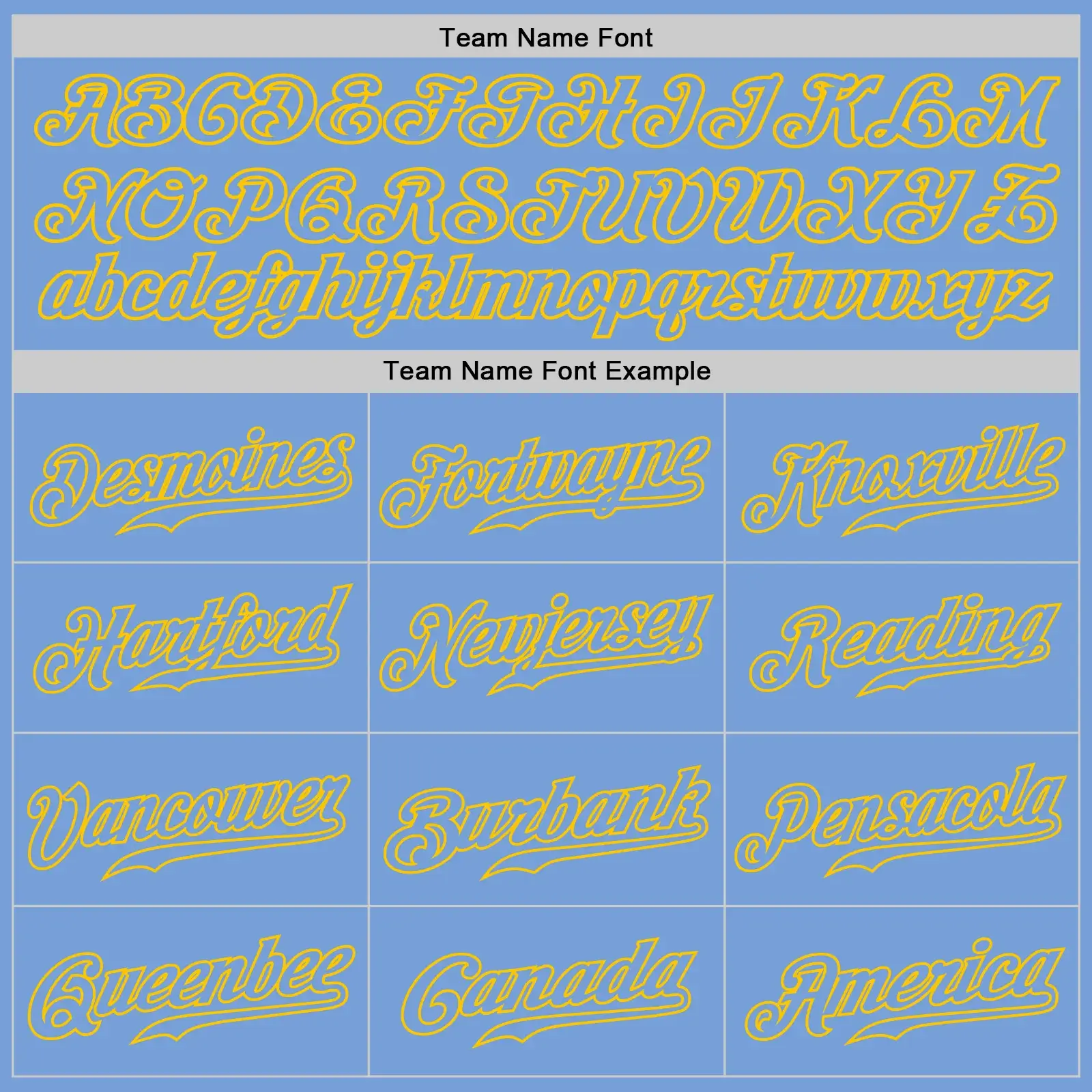 Custom Light Blue Baseball Jersey with Light Blue-Gold - Image 2