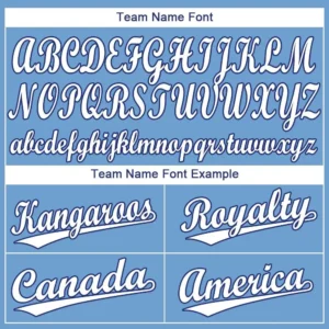 Custom Light Blue Baseball Jersey with White-Royal - Image 3