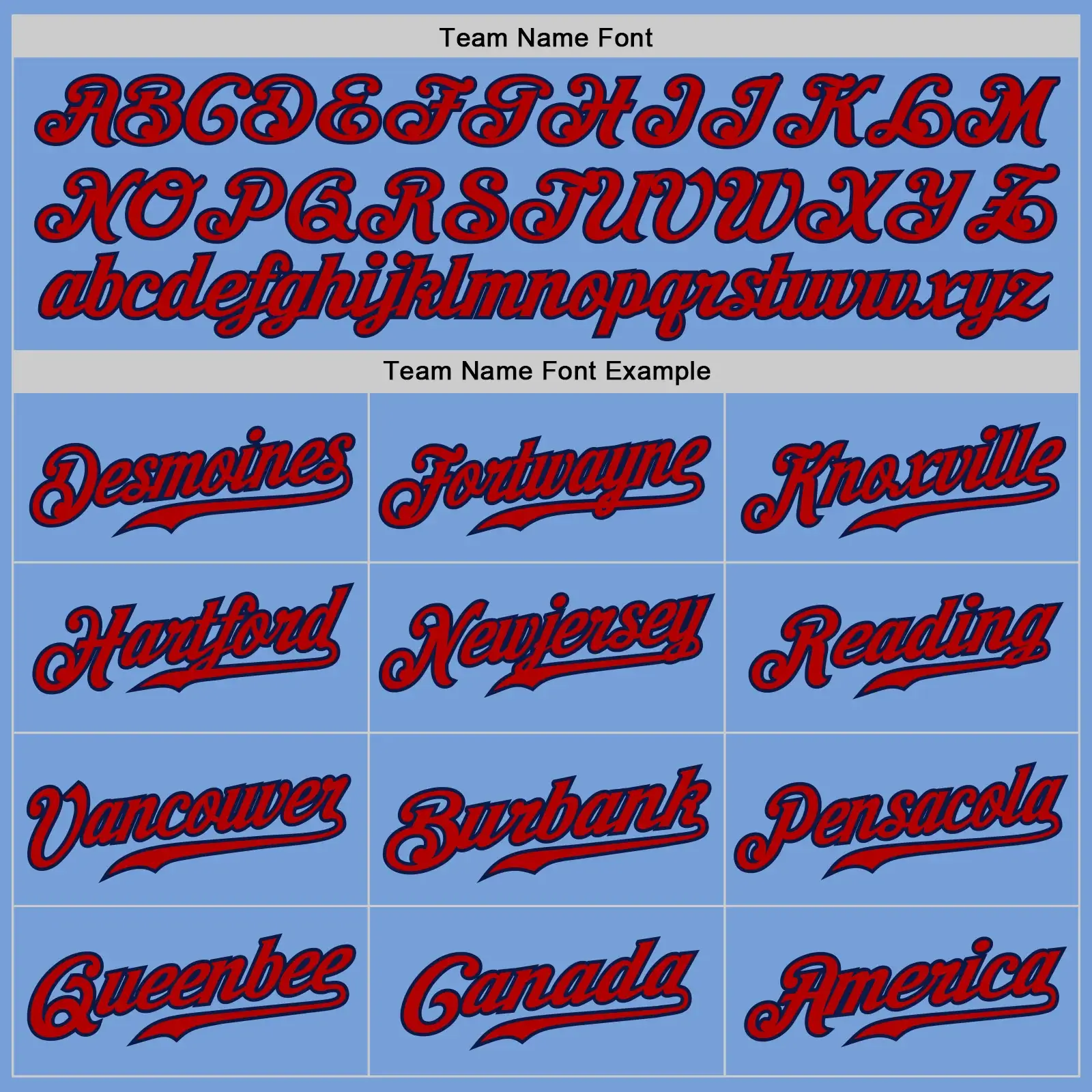 Custom Light Blue Pinstripe Baseball Jersey with Red-Navy - Image 3