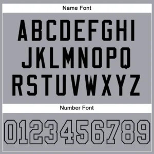Custom Light Gray Mesh Football Jersey with Black - Image 3