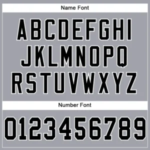 Custom Light Gray Mesh Football Jersey with Black-White - Image 3