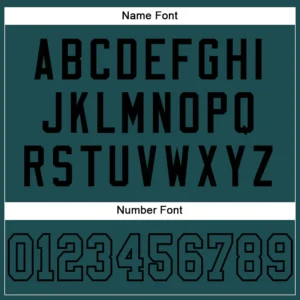 Custom Midnight Green Mesh Football Jersey with Black - Image 3