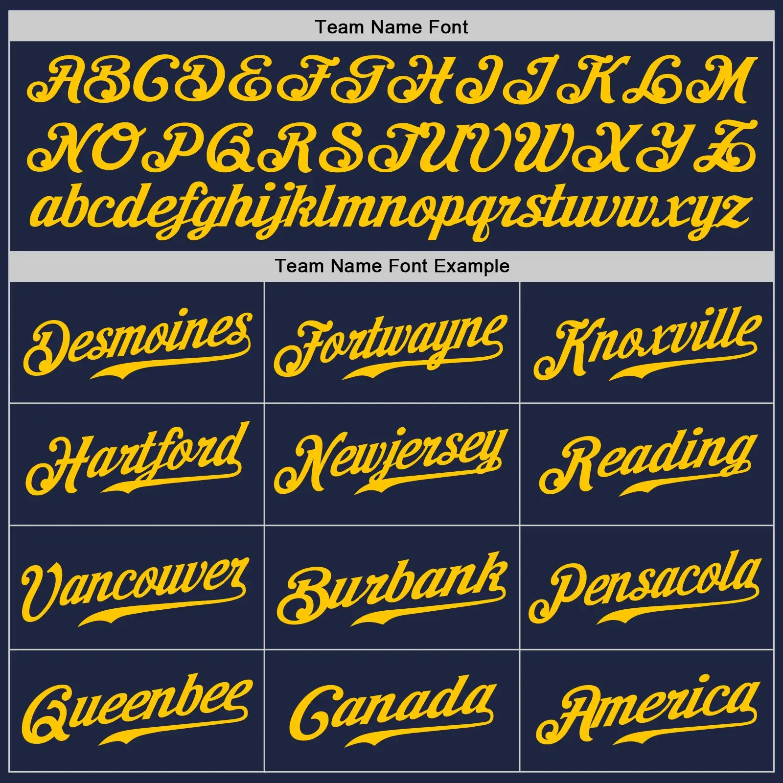 Custom Navy Baseball Jersey with Gold - Image 3