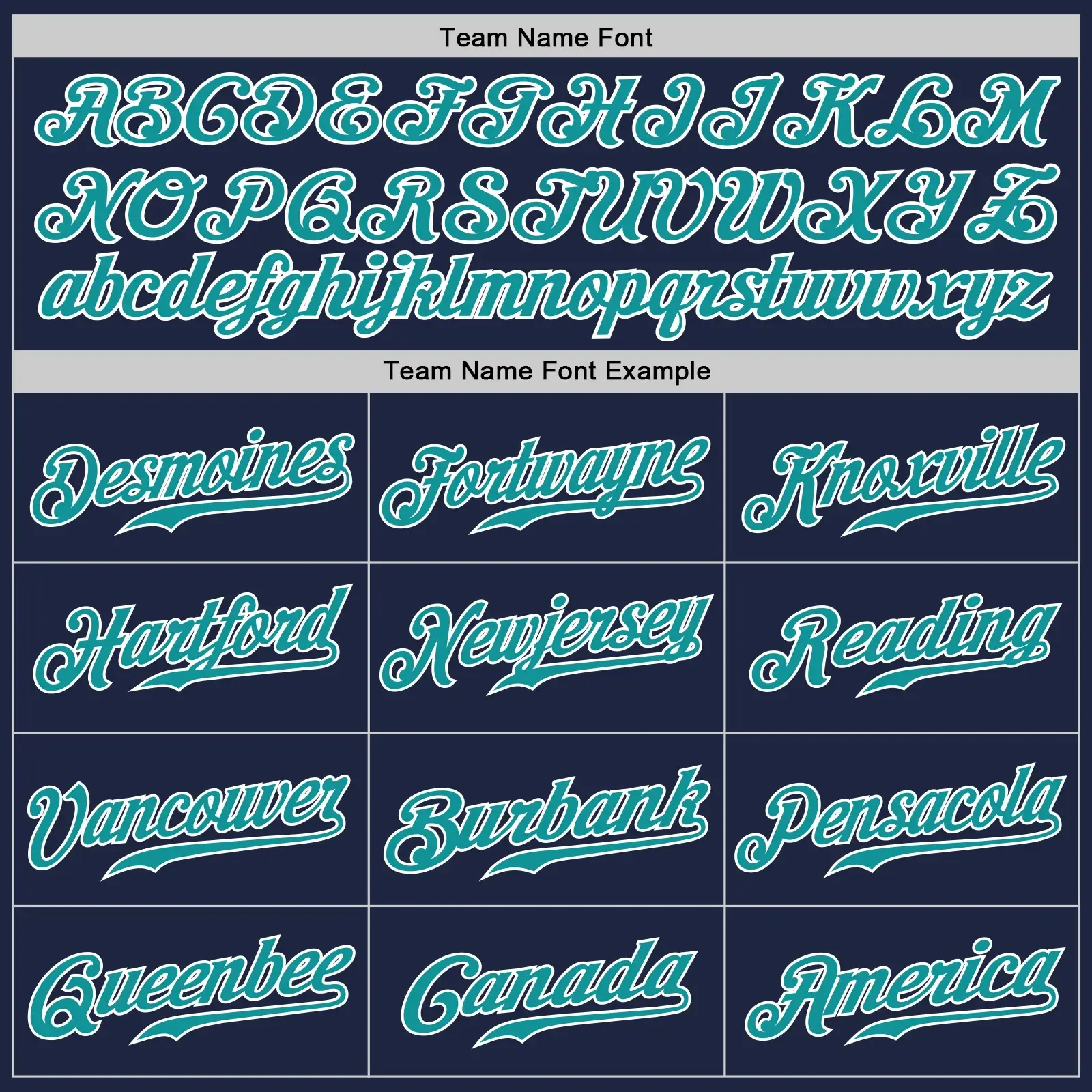 Custom Navy Baseball Jersey with Teal-White - Image 2