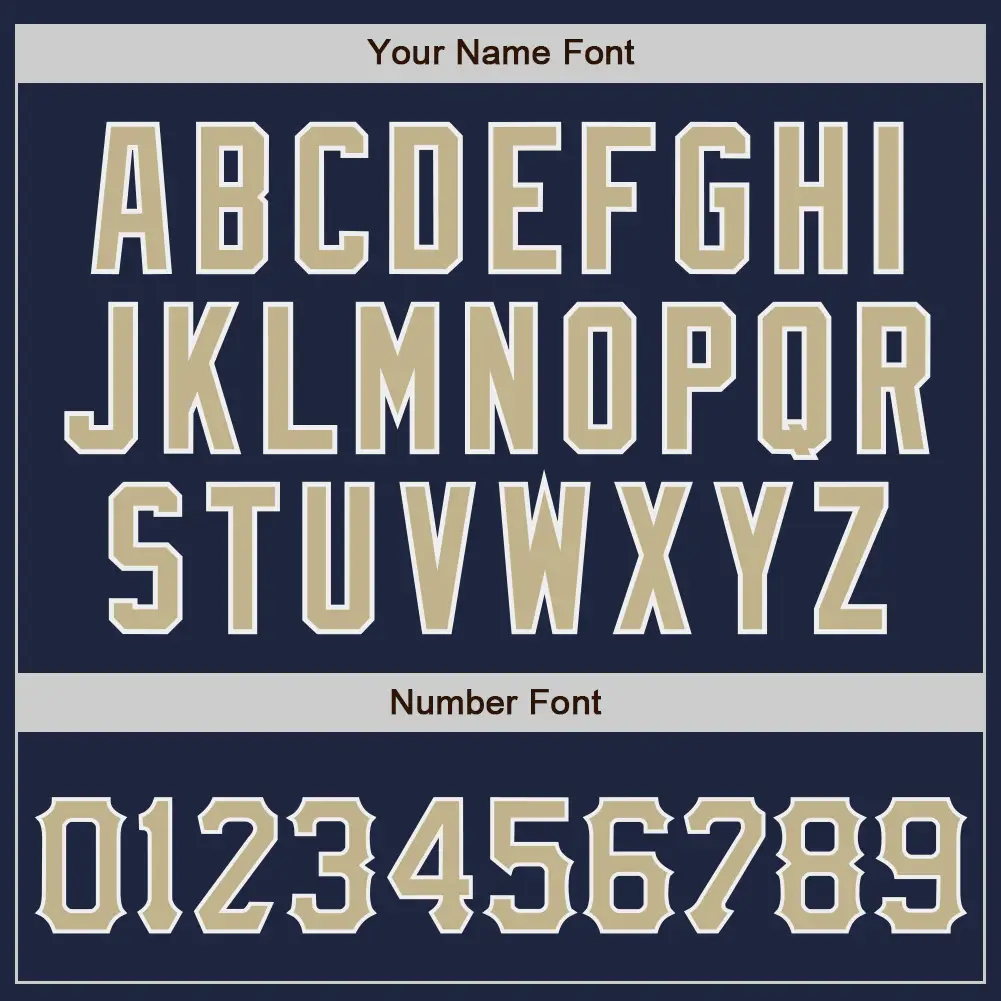 Custom Navy Baseball Jersey with Vegas Gold-White - Image 2