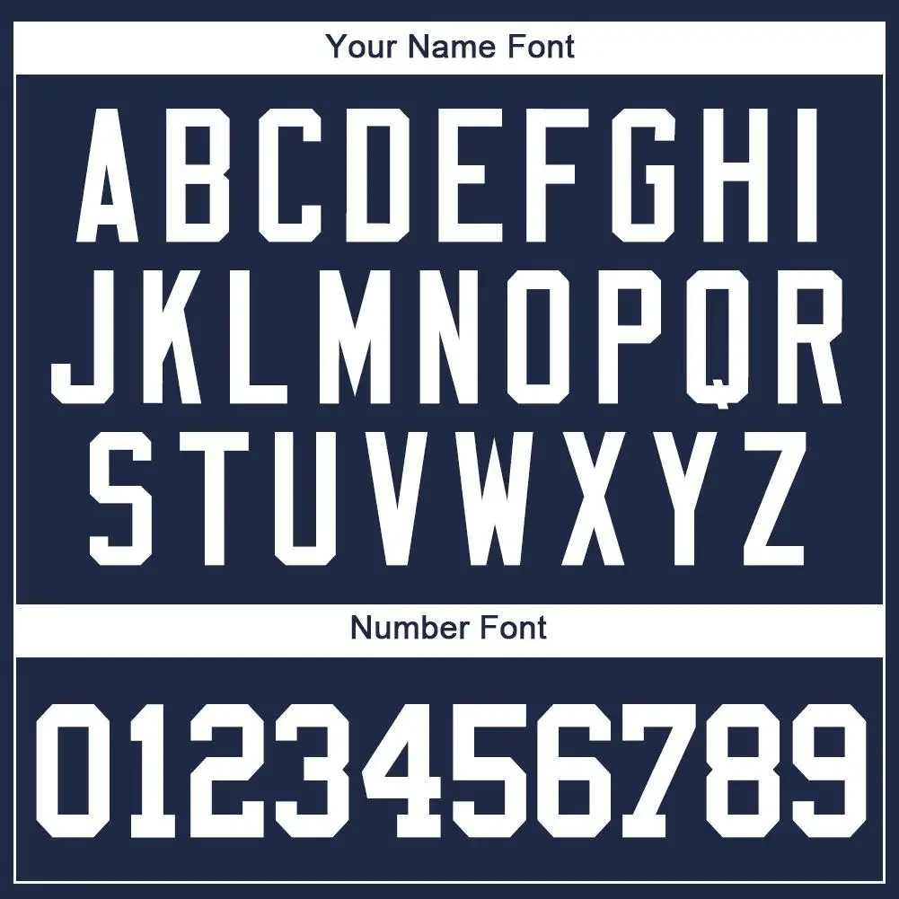 Custom Navy Baseball Jersey with White - Image 2