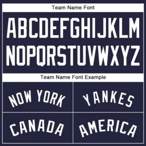 Custom Navy Baseball Jersey with White - Image 3