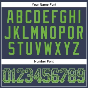 Custom Navy Drift Fashion Baseball Jersey with Neon Green-Gray - Image 3