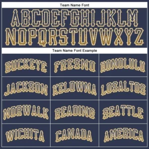 Custom Navy Drift Fashion Baseball Jersey with Old Gold-White - Image 2