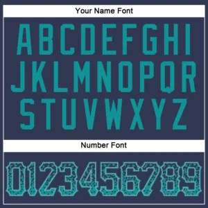 Custom Navy Drift Fashion Baseball Jersey with Teal-Gray - Image 3