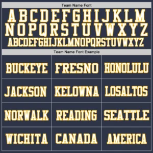 Custom Navy Mesh Football Jersey with Gold-White - Image 2