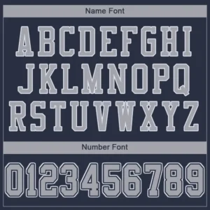 Custom Navy Mesh Football Jersey with Gray-White - Image 2