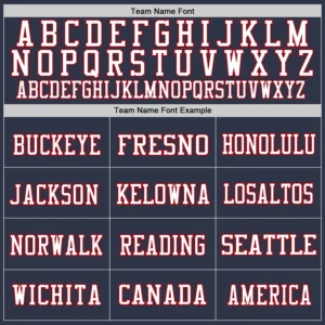 Custom Navy Mesh Football Jersey with Red-White - Image 2