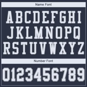Custom Navy Mesh Football Jersey with White-Light Gray - Image 2