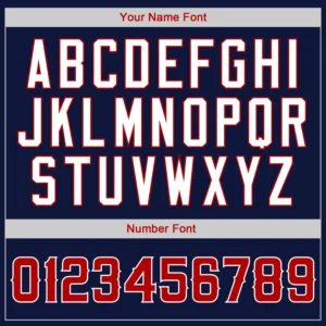 Custom Navy USA Flag Fashion Baseball Jersey with Red-White - Image 2