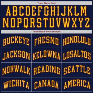Custom Navy USA Flag Fashion Baseball Jersey with White-Gold - Image 3
