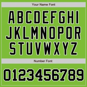 Custom Neon Green Baseball Jersey with Black-White - Image 2