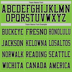 Custom Neon Green Mesh Football Jersey with Black-White - Image 2