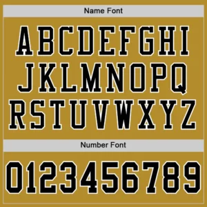 Custom Old Gold Mesh Football Jersey with Black - Image 3