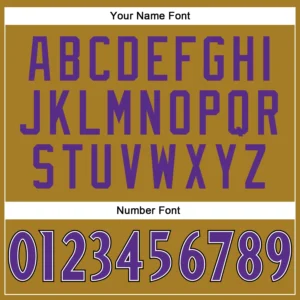 Custom Old Gold Mesh Football Jersey with Purple-Black - Image 3