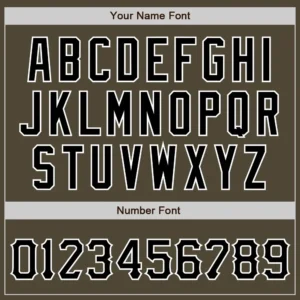 Custom Olive Baseball Jersey with Black-White - Image 2