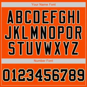 Custom Orange Baseball Jersey with Black-Cream - Image 2