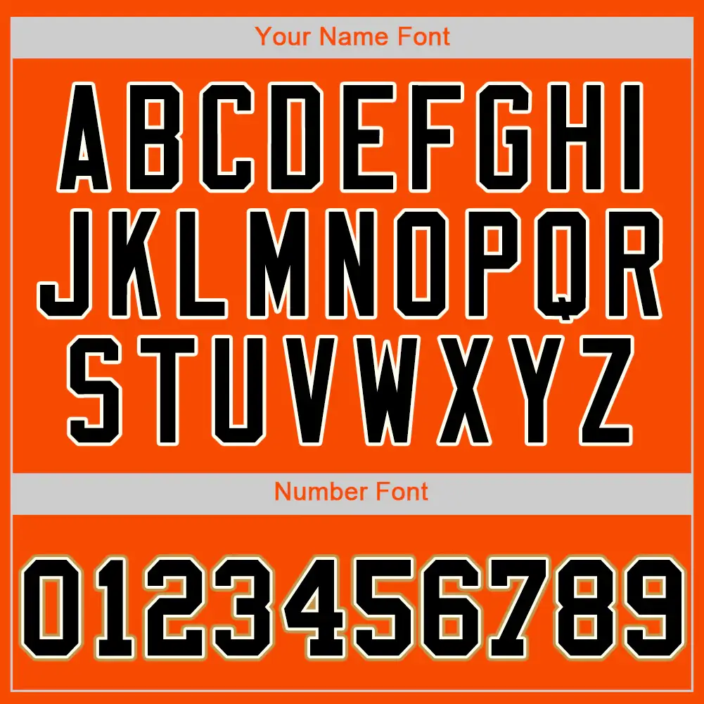 Custom Orange Baseball Jersey with Black-Cream - Image 2