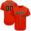 Custom Orange Baseball Jersey with Black-Old Gold
