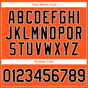 Custom Orange Baseball Jersey with Black-White - Image 2