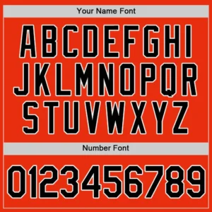 Custom Orange Baseball Jersey with Black-White - Image 2