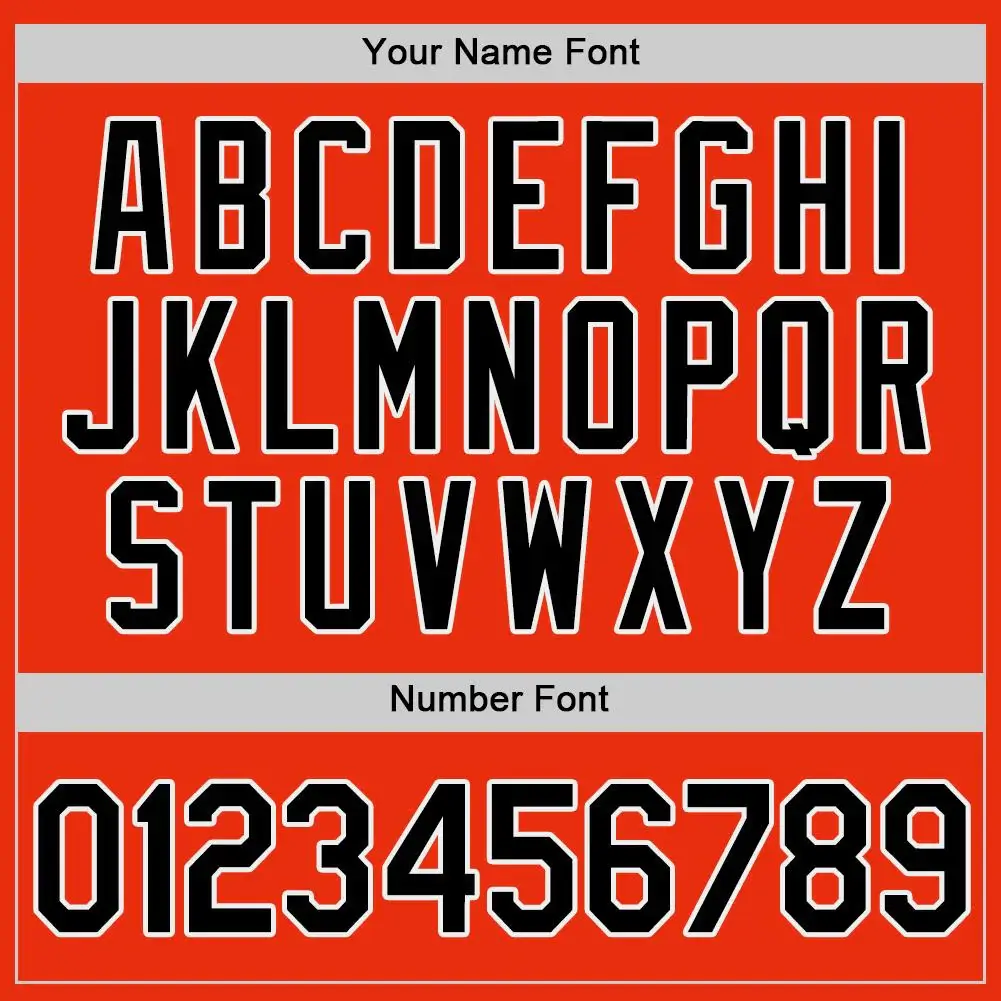 Custom Orange Baseball Jersey with Black-White - Image 2