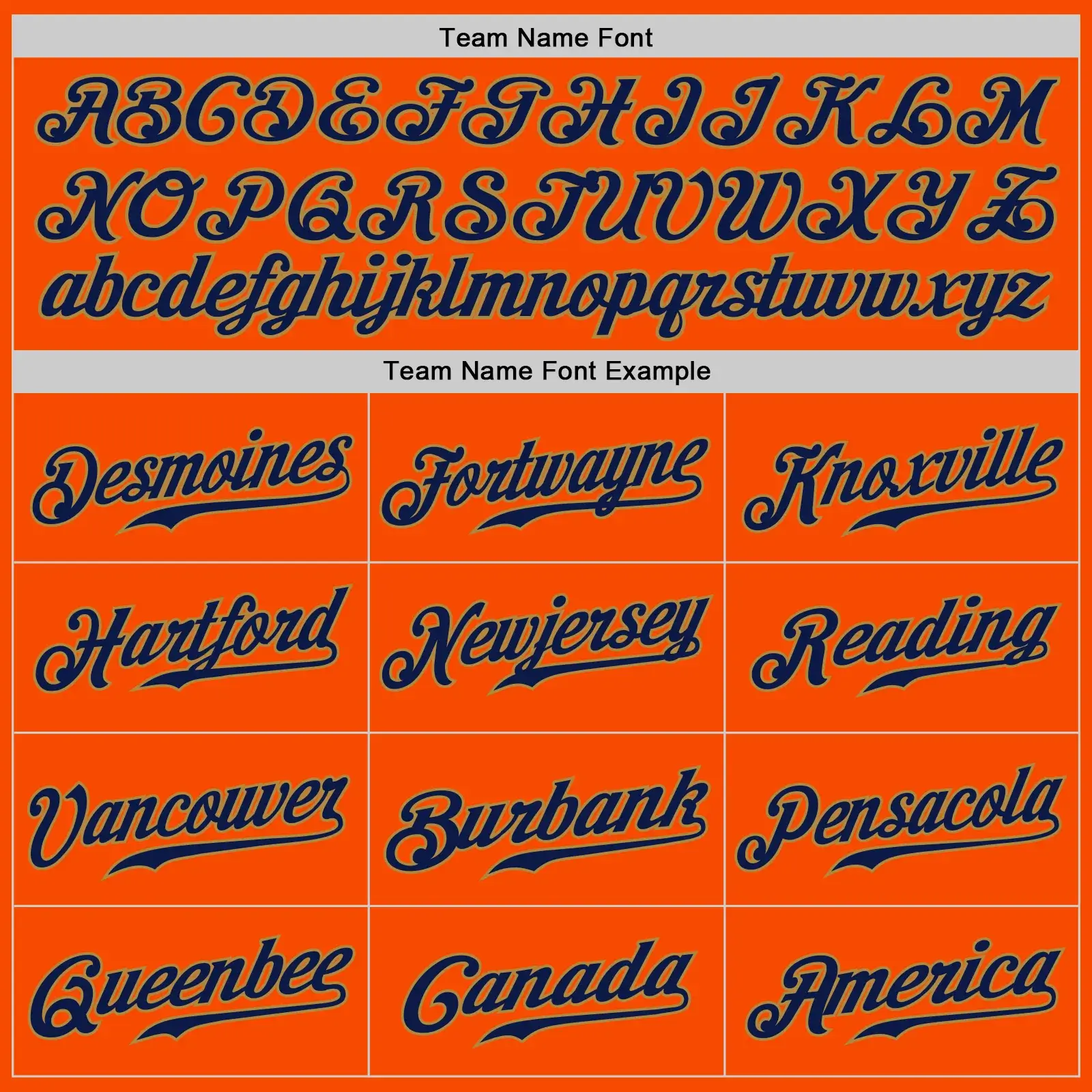 Custom Orange Baseball Jersey with Navy-Old Gold - Image 2