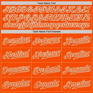 Custom Orange Baseball Jersey with Orange-Gray - Image 3