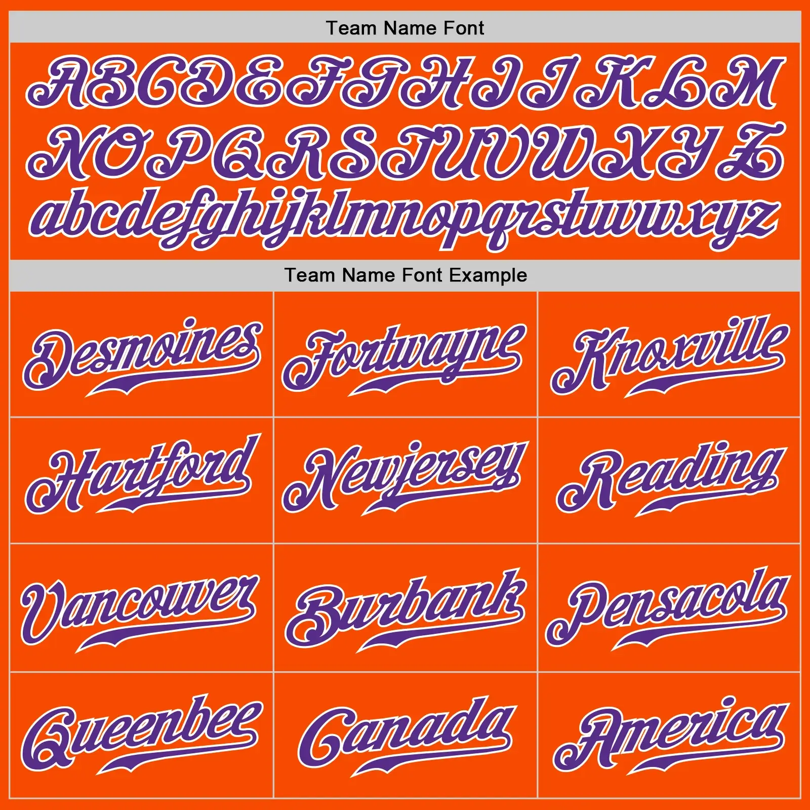 Custom Orange Baseball Jersey with Purple-White - Image 2