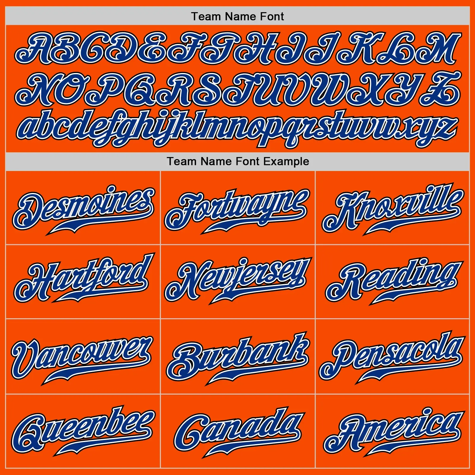 Custom Orange Baseball Jersey with Royal-Black - Image 2