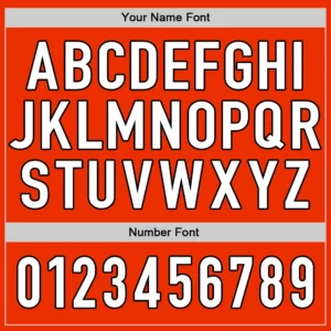 Custom Orange Baseball Jersey with White-Black - Image 3